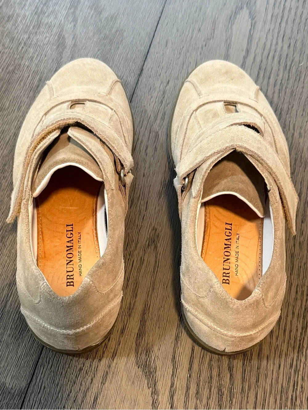 Bruno Magli Taupe Suede Men's Slip-On Loafers